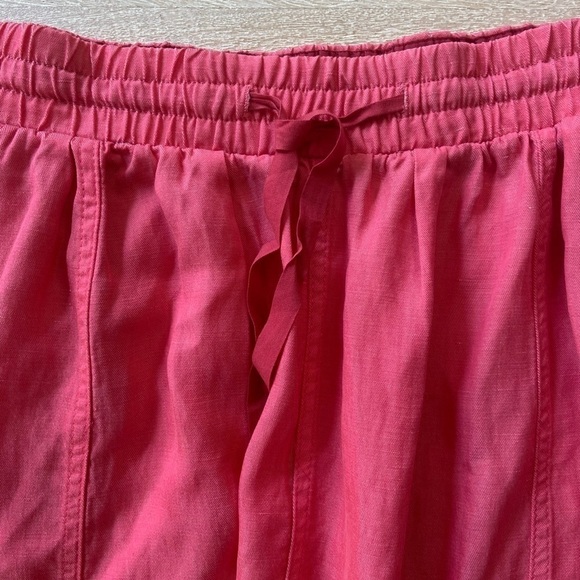 Aritzia Wilfred Linen Cotton Blend Pink Drawstring Waist Two Pockets Skirt - Picture 2 of 9
